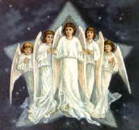 Angelic host at Christ birth.